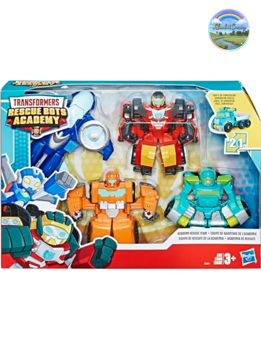 4-Pack Transformers Rescue Bots Academy Converting Action Figures, 4.5